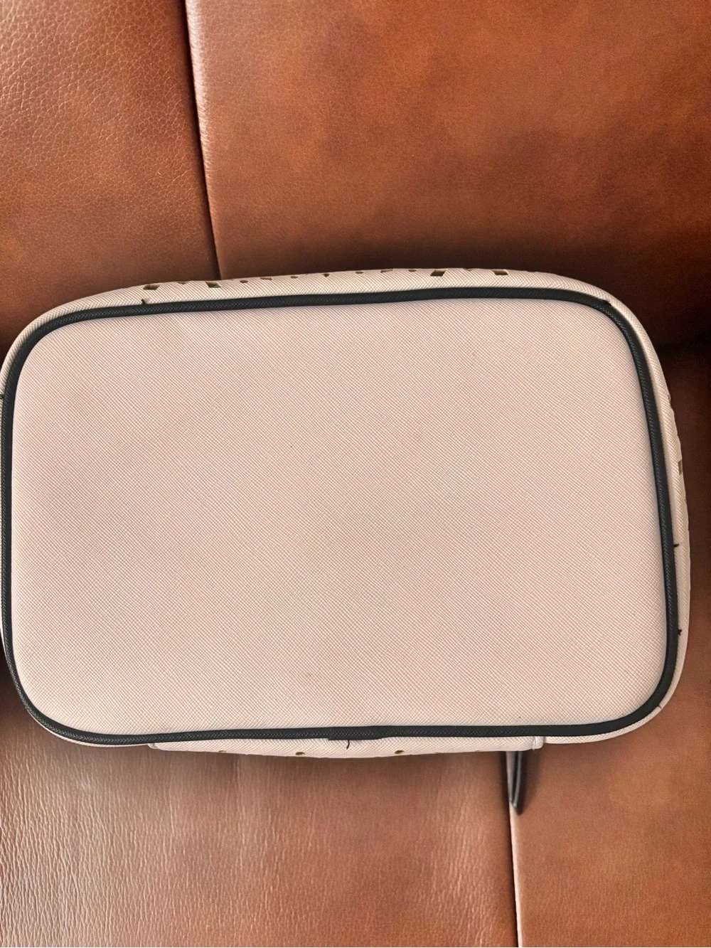 Victoria's Secret Cream Laser-Cut Cosmetic Bag Set